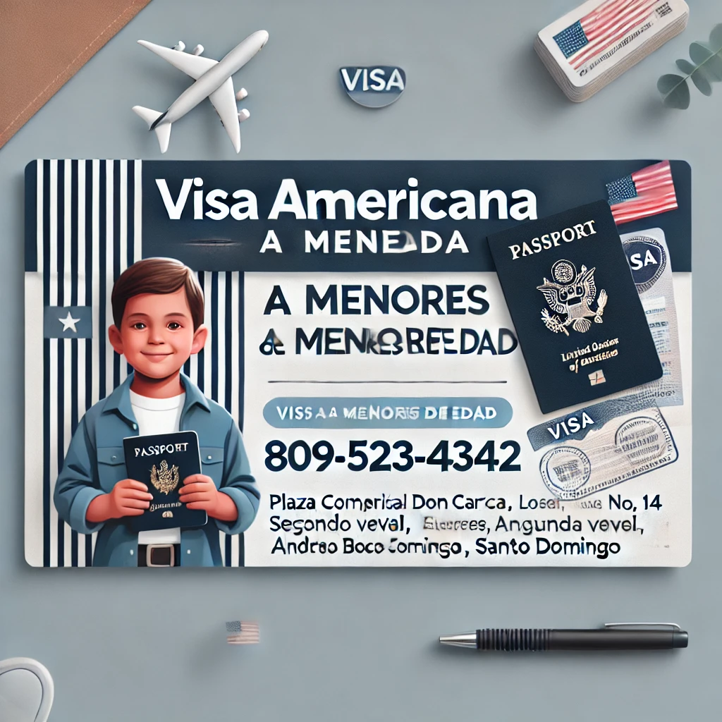 Visa Americana para menores de edad